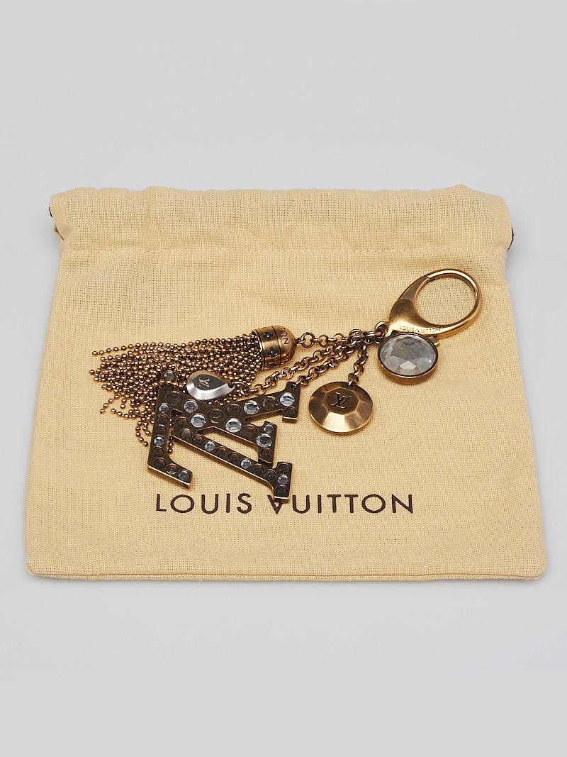Louis Vuitton Antique Brass Crystal Monogram Tassel Caprice Key Holder and  Bag Charm - Yoogi's Closet