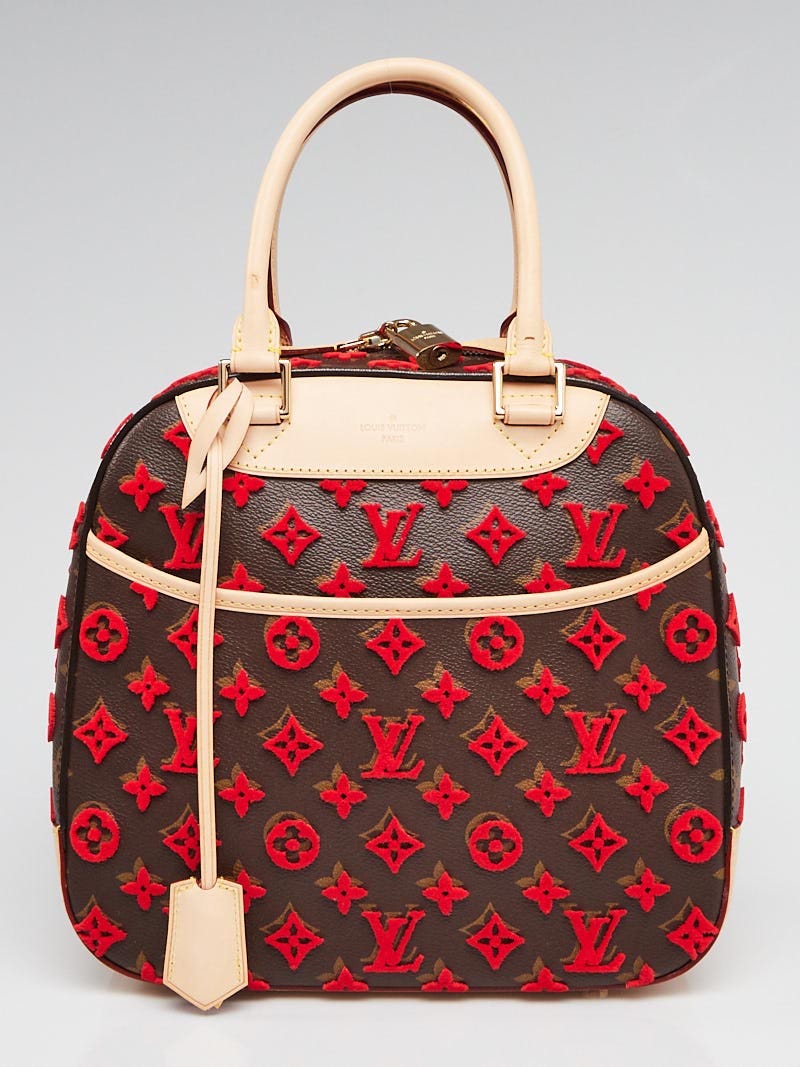 Louis Vuitton - Authenticated Handbag - Velvet Red for Women, Very Good Condition