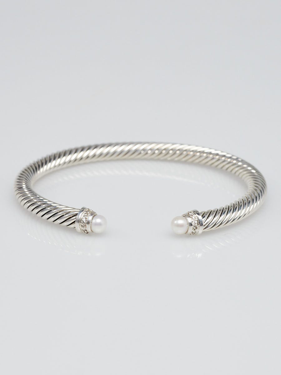 David Yurman David Yurman Collection Pearl Bracelet in Sterling Silver  33000559  Davis Jewelers