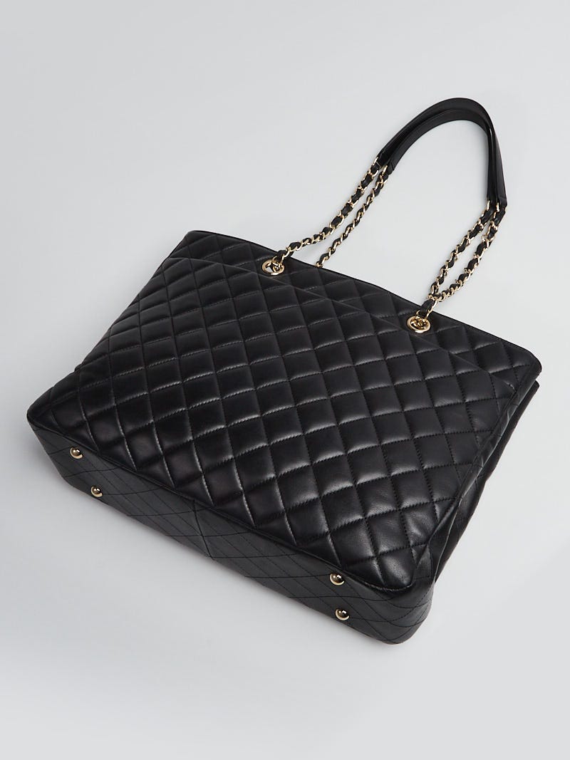 Chanel Black Quilted Leather Large Classic Shopping Tote Bag - Yoogi's  Closet