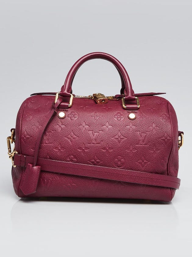 Louis Vuitton Aurore Monogram Empreinte Leather Speedy Bandouliere 25 Bag