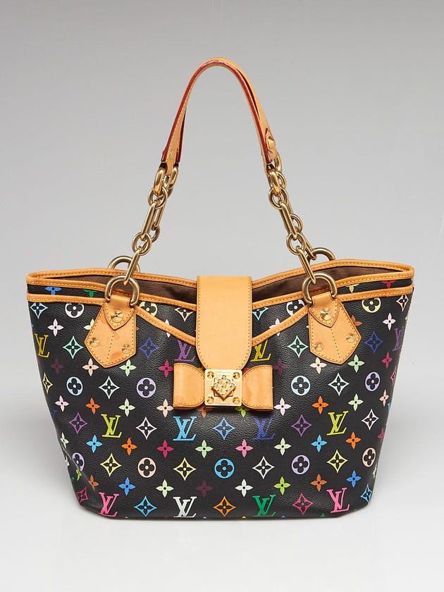 Louis Vuitton Black Monogram Multicolore Annie GM Tote Bag