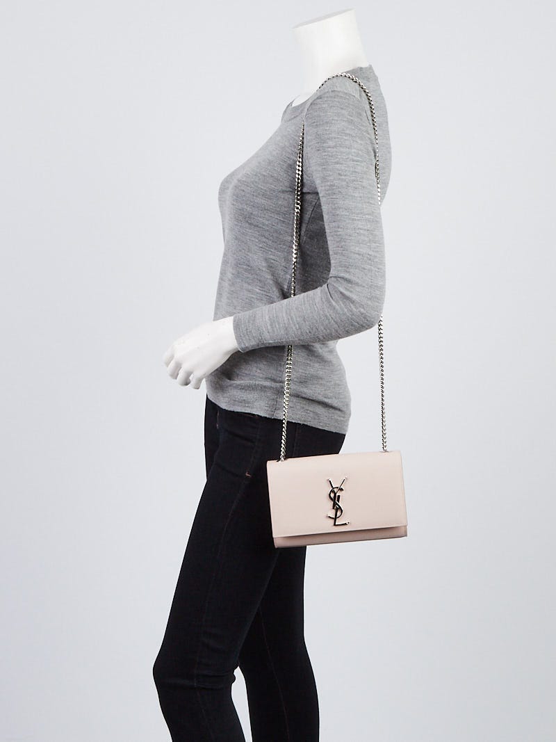 Yves Saint Laurent Pink Pebbled Leather Small Kate Bag | Yoogi's