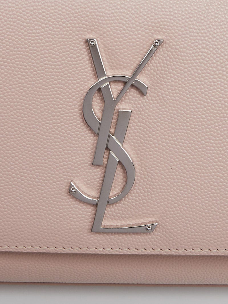 Yves Saint Laurent Pink Pebbled Leather Small Kate Bag | Yoogi's