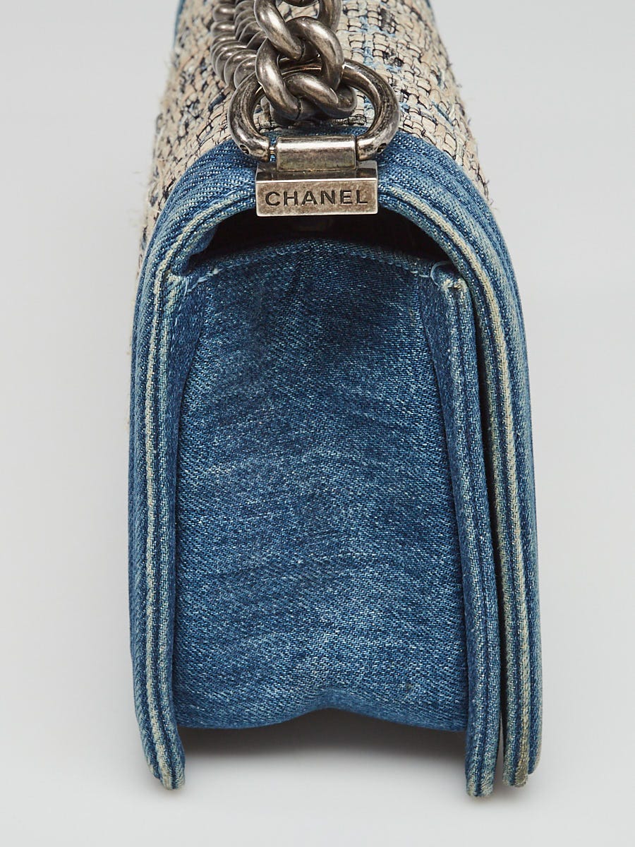 Chanel | Boy Medium Blue Tweed Bag