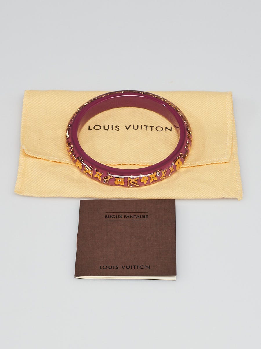 Louis Vuitton Clear Resin Monogram Inclusion TPM Bracelet - Yoogi's Closet