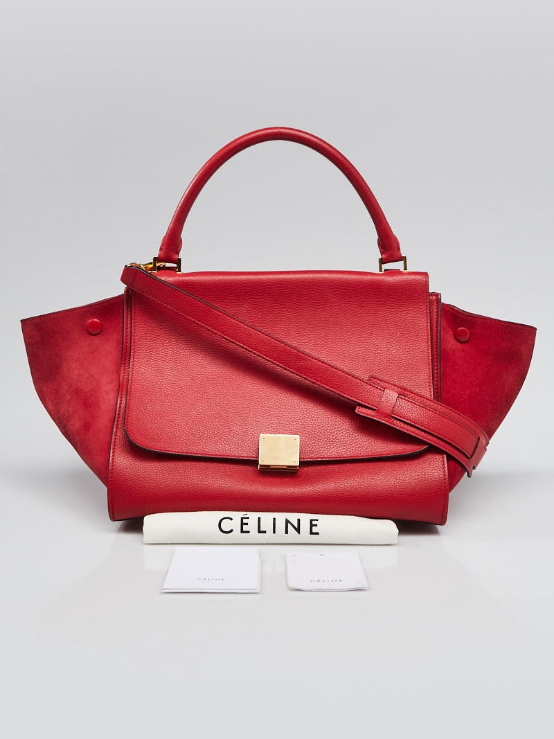 Celine trapeze red new arrivals