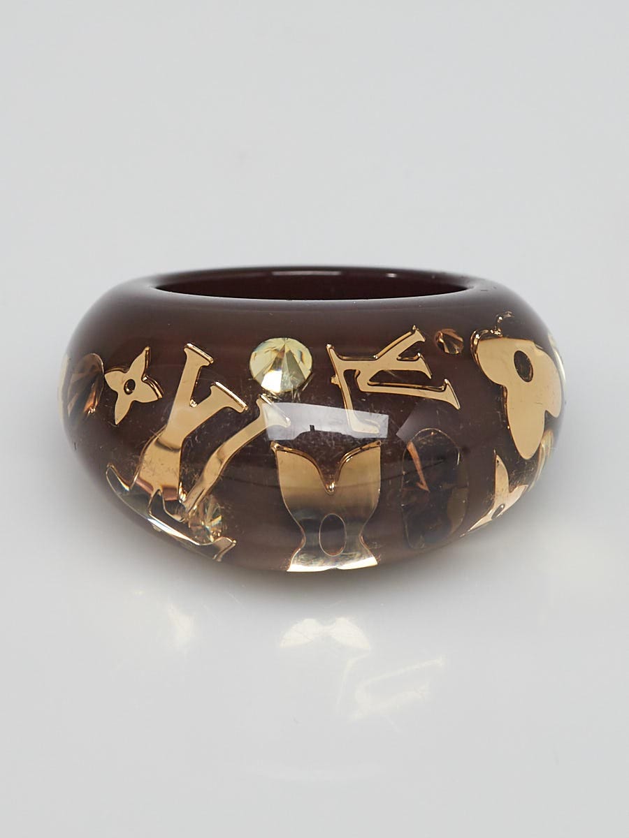 Louis Vuitton, Jewelry, Louis Vuitton Brown Resin Monogram Ring