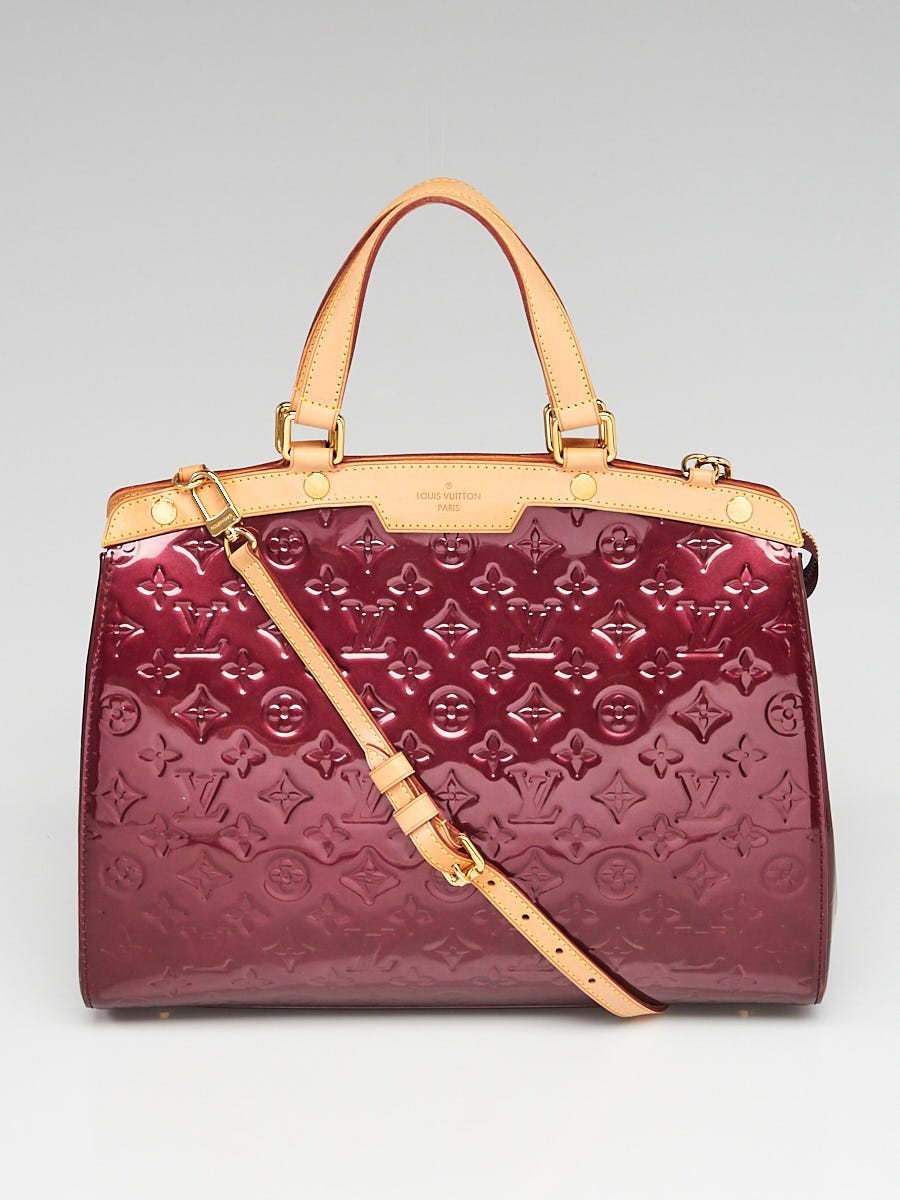 A LOUIS VUITTON VERNIS BREA GM ROUGE FAUVISTE BAG for sale at