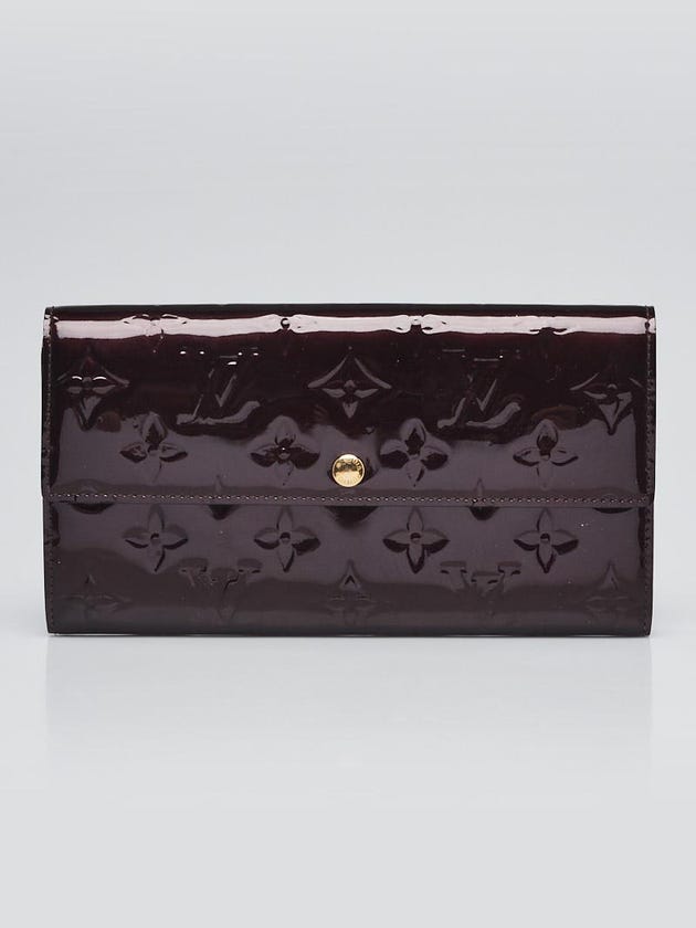 Louis Vuitton Amarante Monogram Vernis Sarah Wallet