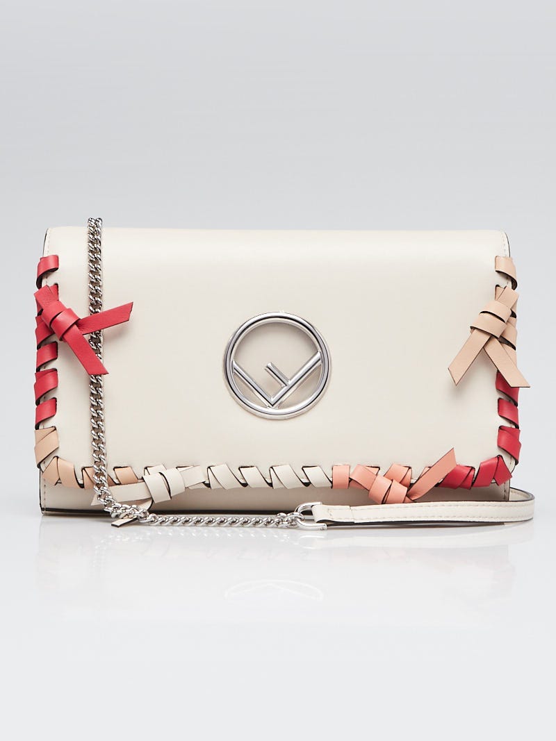 Fendi Wallet On Chain With Pouches - Beige