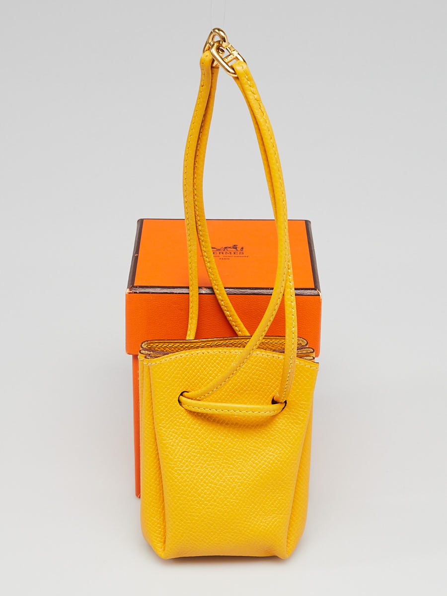 HERMES Pouch Bored Mini Yellow ② HERMES Pouch Bored Mini Yellow ② HERMES Pouch Bored Mini Yellow