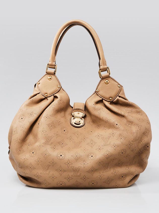 Louis Vuitton Biscuit Monogram Mahina Leather L Bag