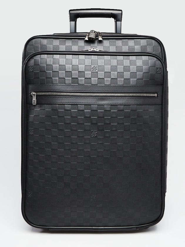 Louis Vuitton Black Damier Inifni Leather Pegase Legere Business 55 Suitcase