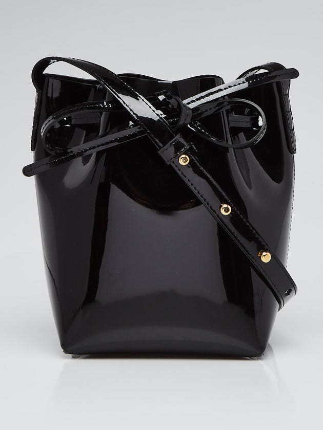 Mansur Gavriel Black Patent Leather Mini Mini Bucket Bag