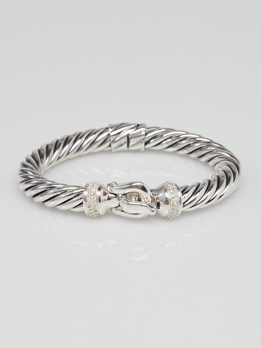 David yurman cable hot sale buckle bracelet with diamonds