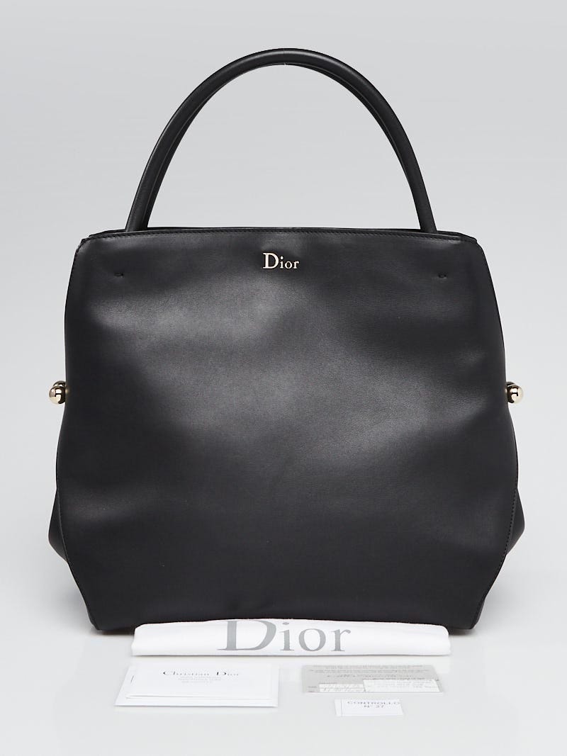 Christian Dior Black Leather Medium Detective Bag - Yoogi's Closet