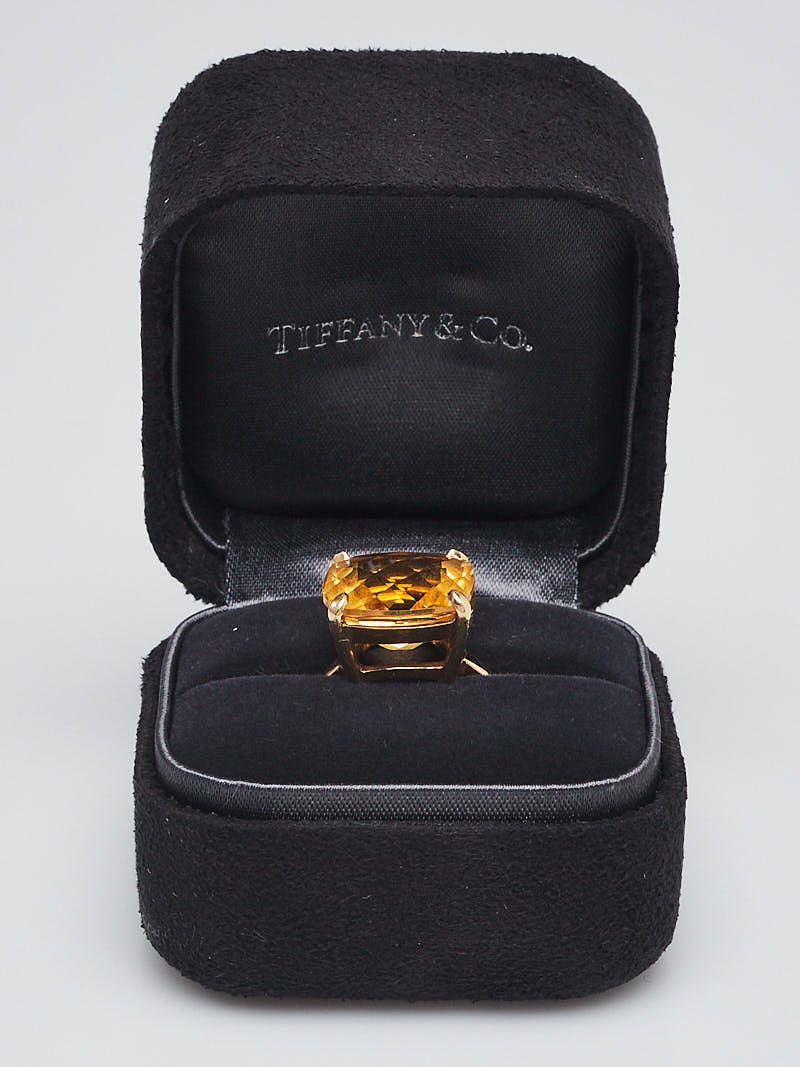 Tiffany citrine cocktail on sale ring