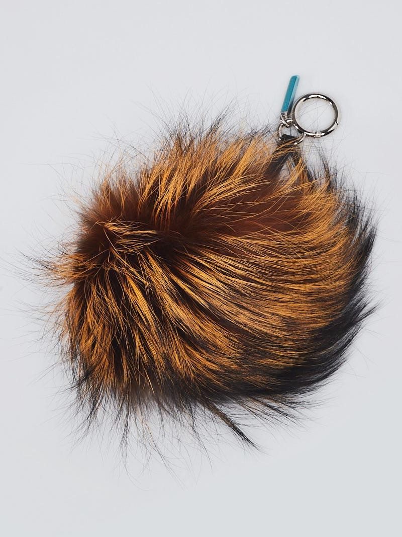 Fendi Brown/Black/Blue Mink/Fox/Rabbit Fur 'Furebel' Monster Bag