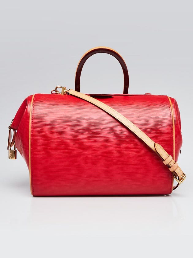 Louis Vuitton Coquelicot Epi Leather Doc PM Bag