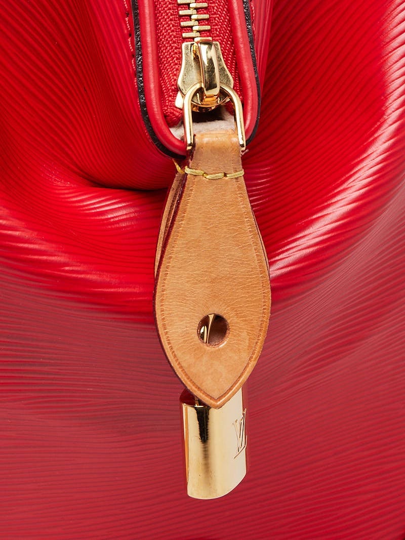Red Louis Vuitton Epi Speedy 35 Bag