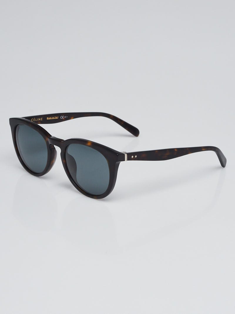 Celine Tortoise Shell Acetate Tinted Square Sunglasses-41081/S