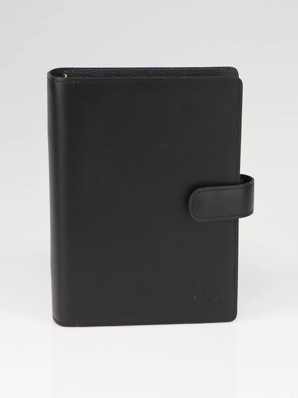Louis Vuitton Black Leather Nomade Medium Agenda Notebook