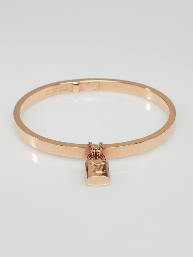 Louis Vuitton 18K Rose Gold Lockit Bracelet