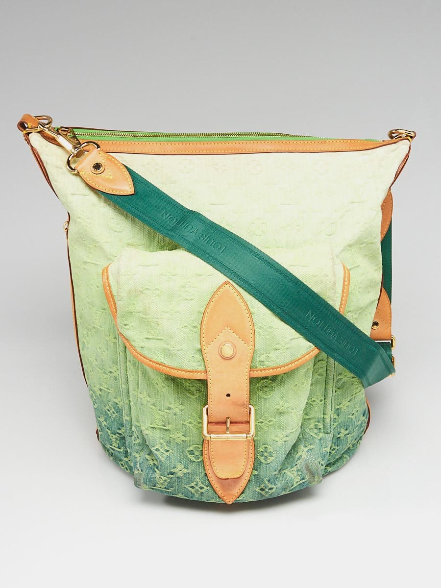 Louis Vuitton Vert Ombre Monogram Denim Sunburst PM Limited Edition Bag at  1stDibs