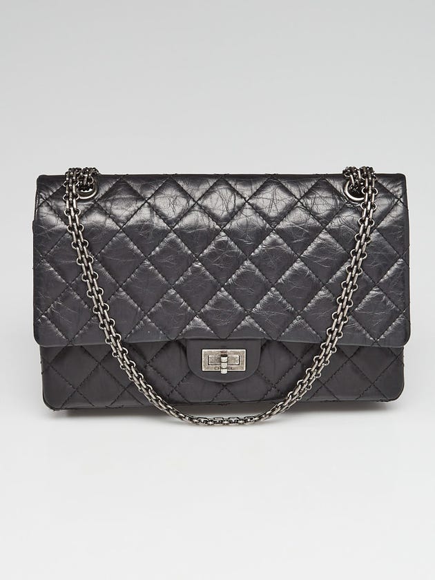 Chanel Black Reissue 2.55 Quilted Calfskin Leather 226 Flap Bag
