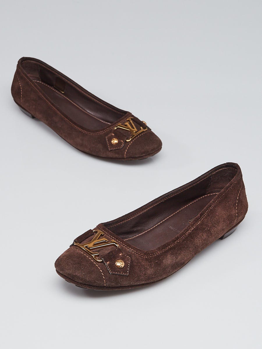Louis Vuitton Brown Suede Loafers