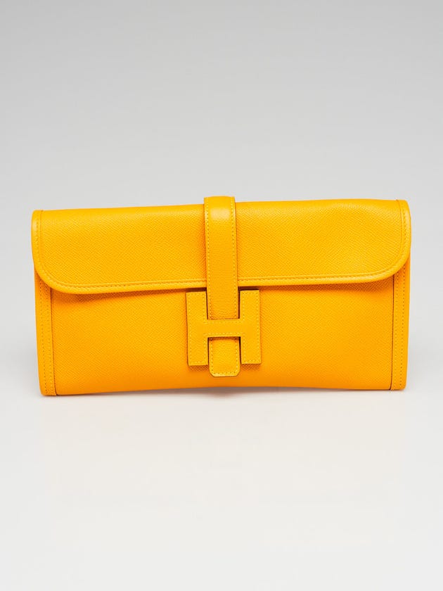 Hermes Juane Epsom Leather Jige Elan 29 Clutch Bag