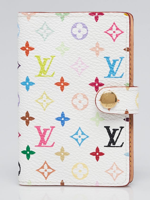 Louis Vuitton White Monogram Multicolore Carnet de Bal Mini Address Book