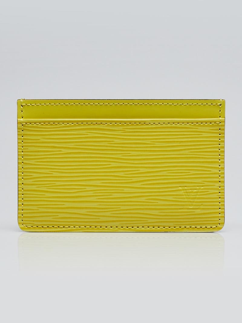Louis Vuitton Pistache Epi Leather Simple Card Holder - Yoogi's Closet