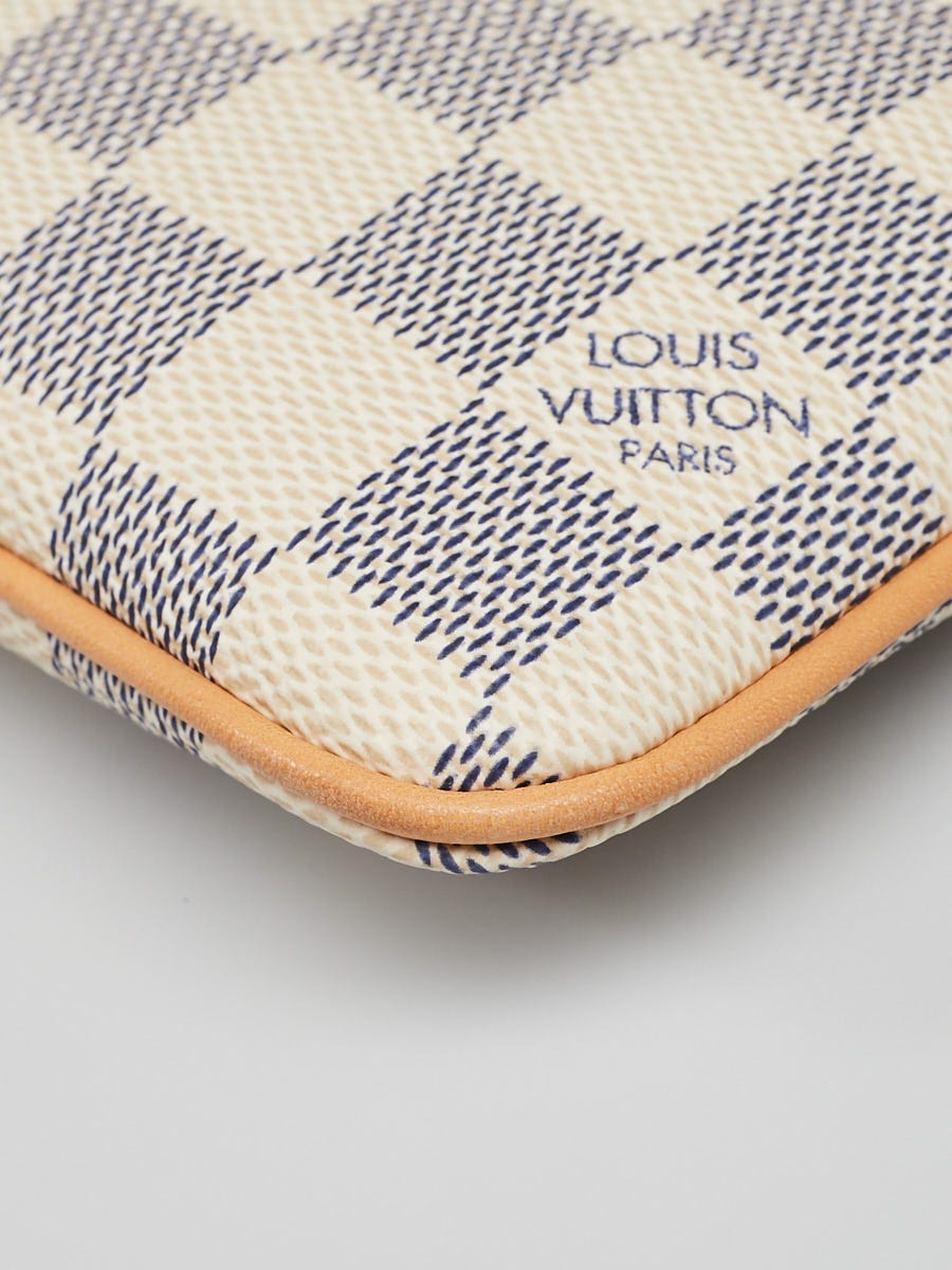 Louis Vuitton Damier Azur Canvas Pochette Milla MM Bag - Yoogi's Closet