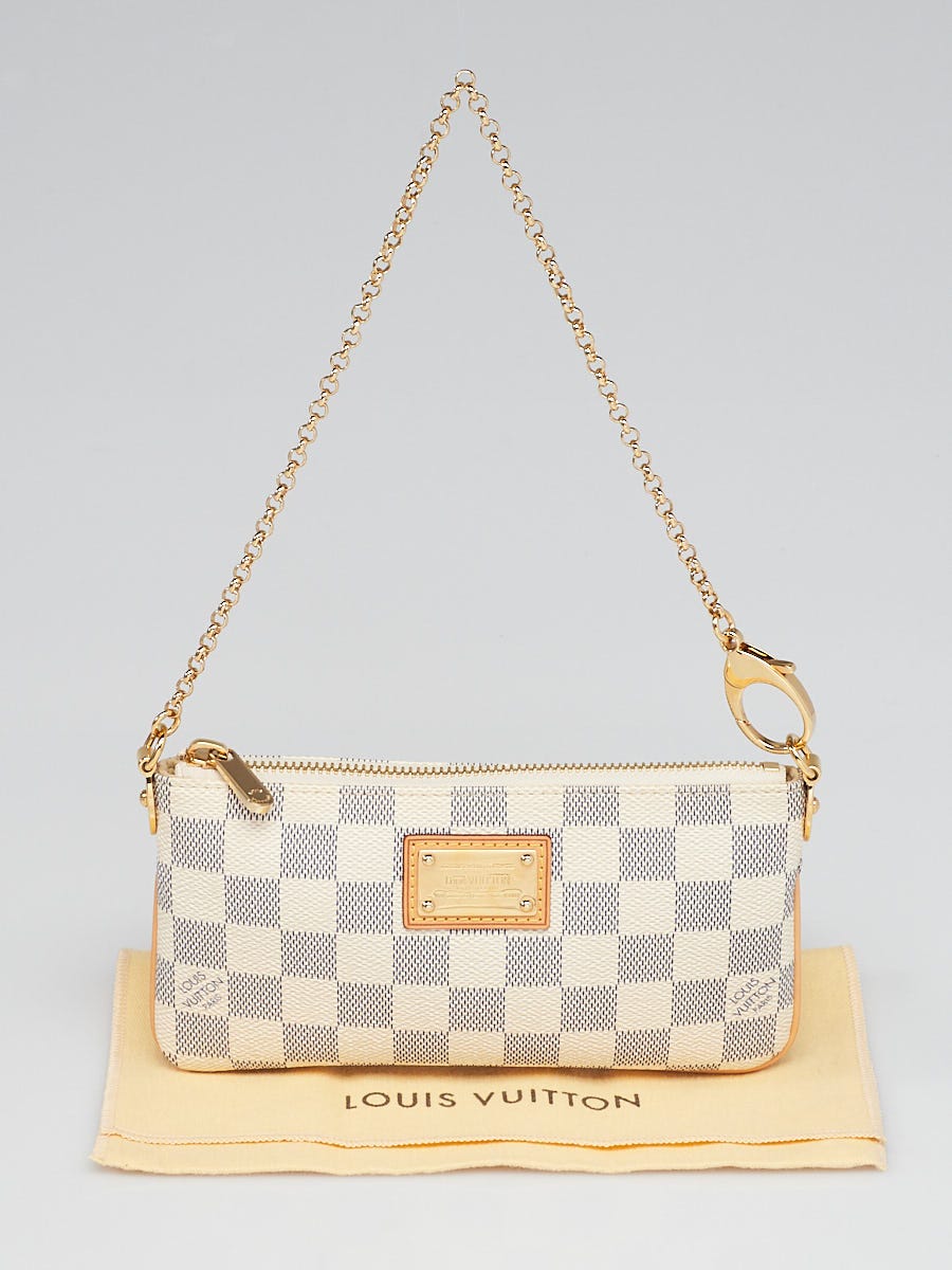 Louis Vuitton Damier Azur Pochette Milla MM Bag - Yoogi's Closet
