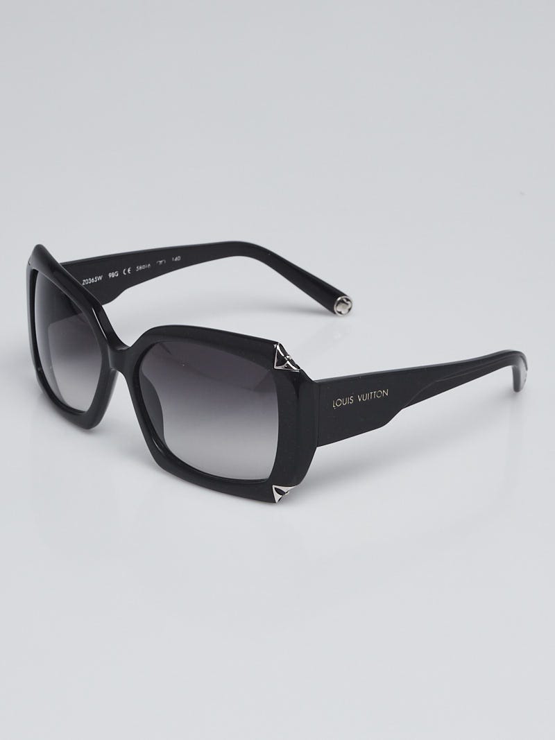 Louis Vuitton Black Speckling Acetate Frame Hortensia