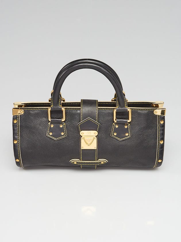 Louis Vuitton Black Suhali Leather L'Epanoui Bag