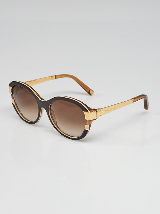 Louis Vuitton Brown/Gold Frame Petit Soupcon Cat Eye Sunglasses-Z0487W