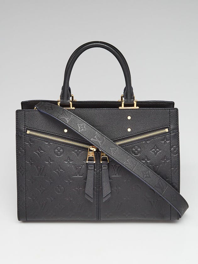 Louis Vuitton Black Monogram Empreinte Leather Sully MM Bag