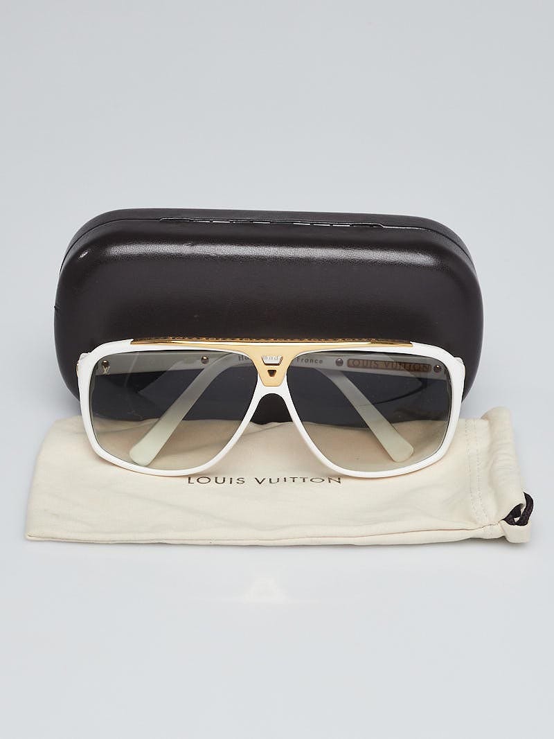 Louis Vuitton White Acetate Frame Evidence Millionaire Sunglasses