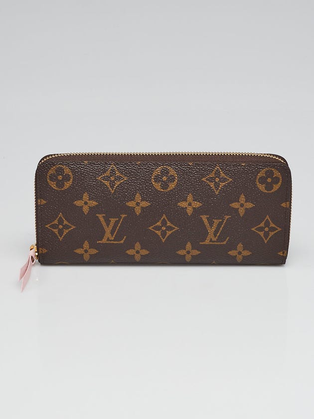 Louis Vuitton Monogram Canvas Rose Ballerine Clemence Wallet