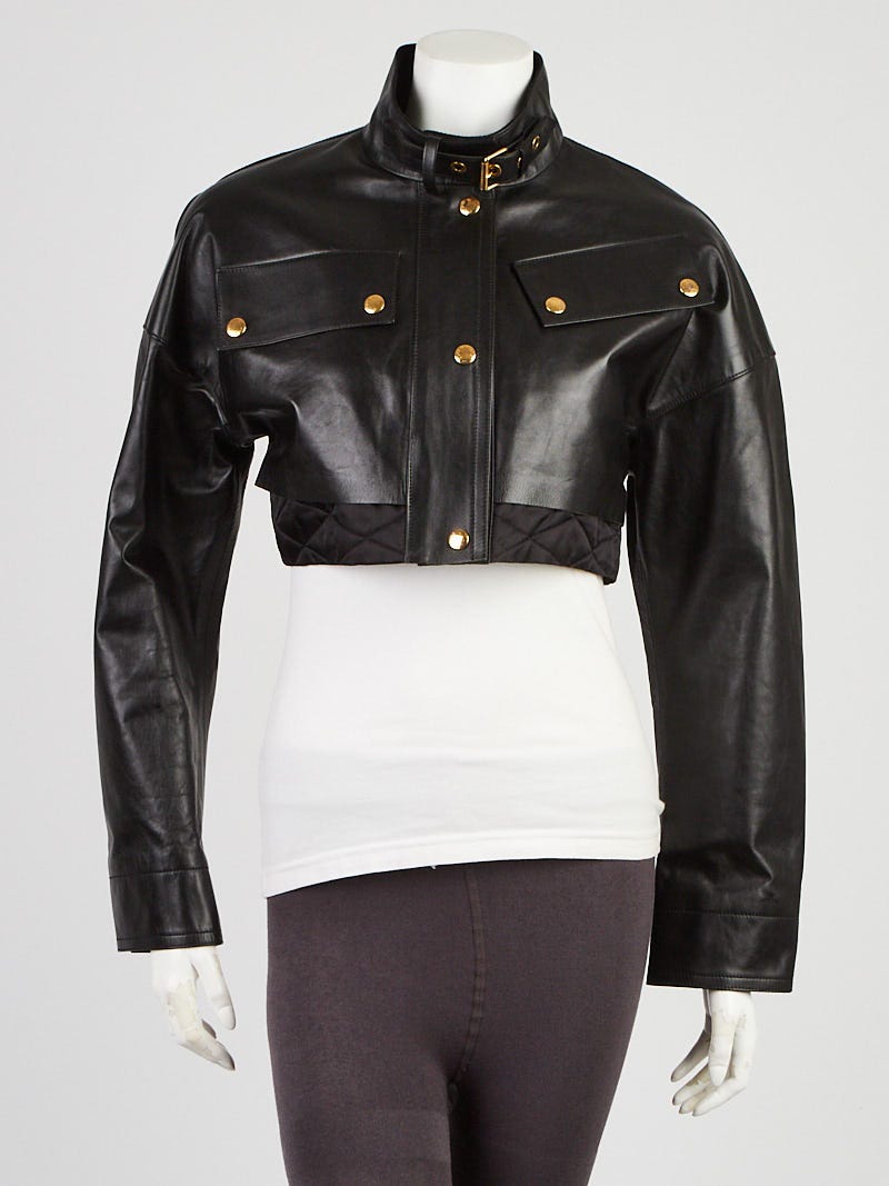Authentic Louis Vuitton Leather Vest Jacket, Size Small