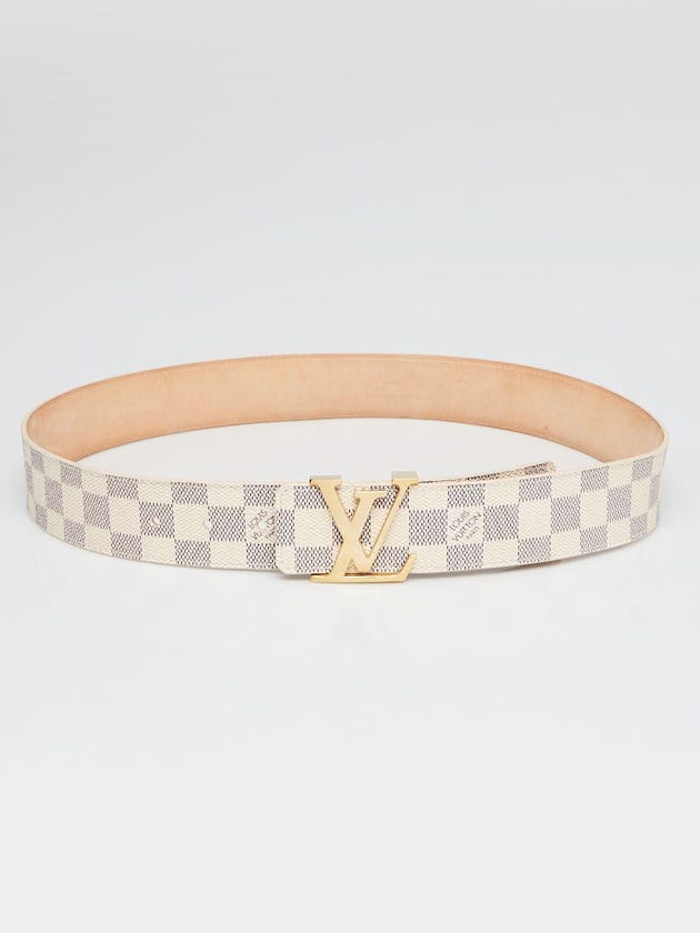 Louis Vuitton Damier Azur LV Initiales Belt Size 90/36