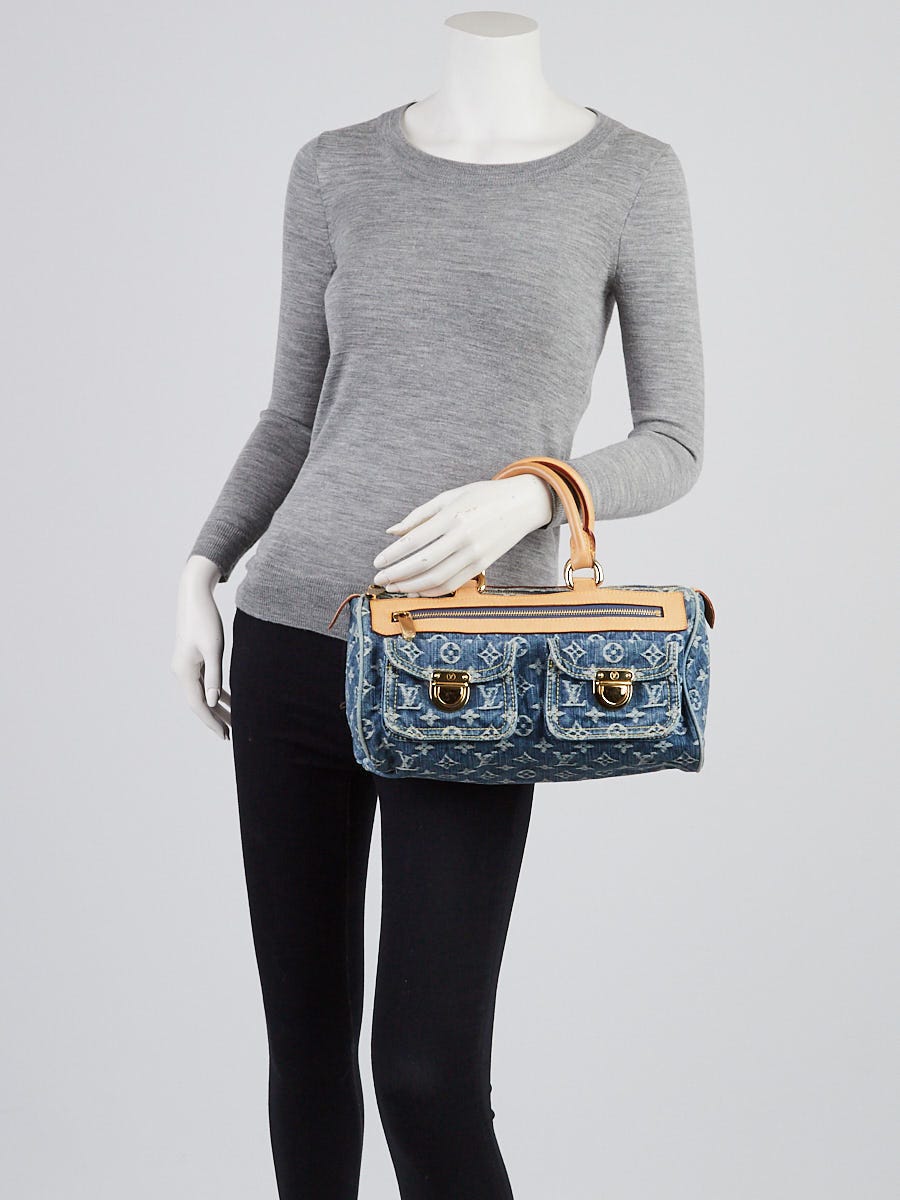 Louis Vuitton Blue Monogram Denim Neo Speedy Bag - Yoogi's Closet