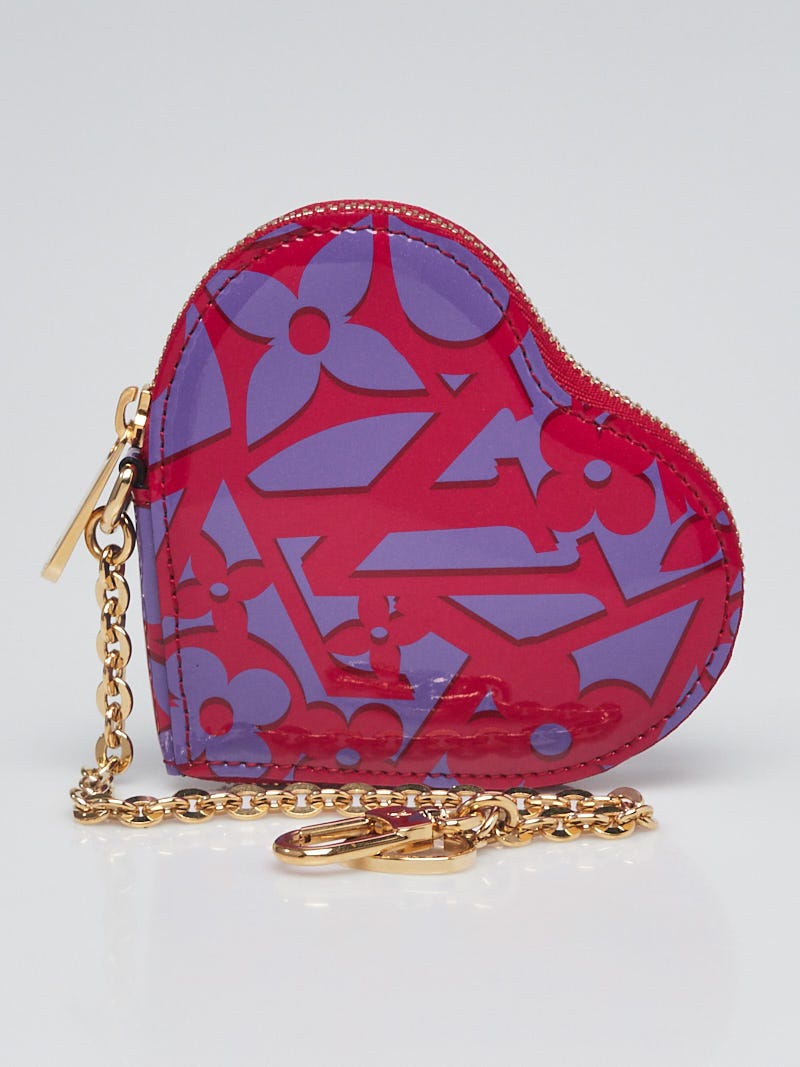 Louis Vuitton Heart Coin Purse Monogram Vernis Pink 13129225