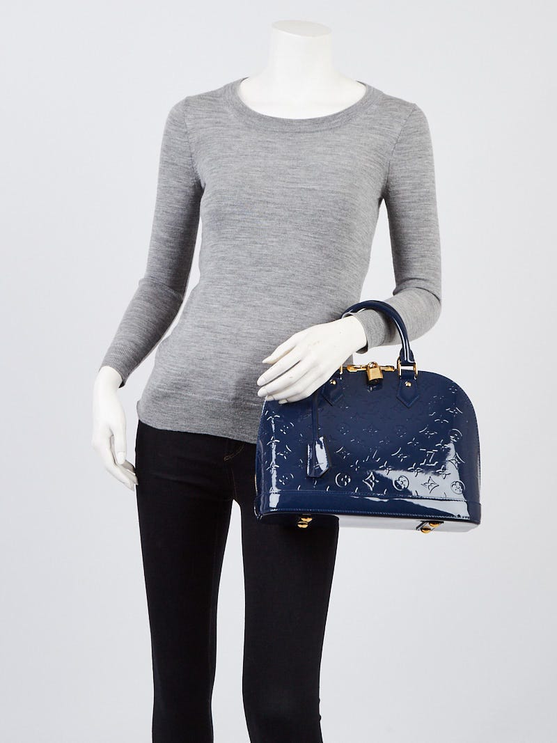 Louis Vuitton Grand Bleu Monogram Vernis Alma PM Bag - Yoogi's Closet