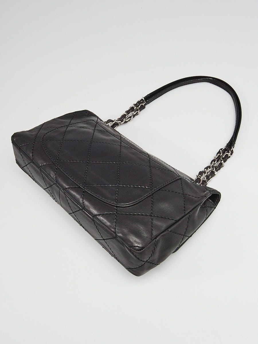 Chanel Black Quilted Lambskin Leather Orient Express Flap Bag
