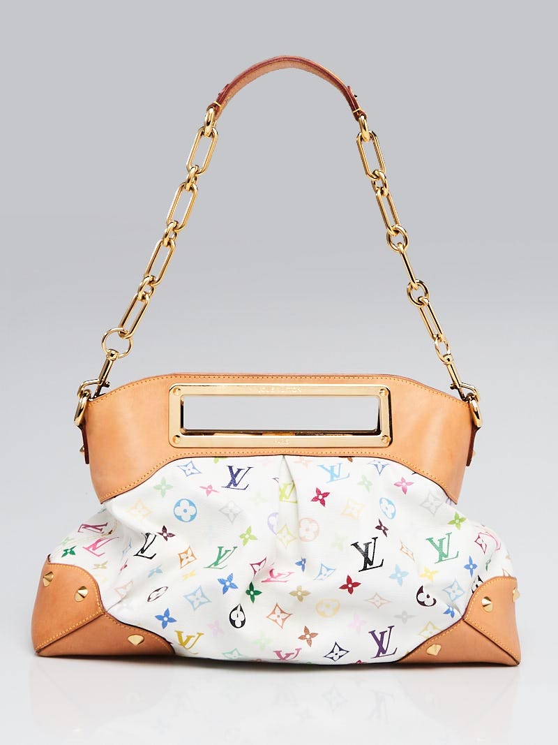 Louis Vuitton White Monogram Multicolore Judy GM Bag