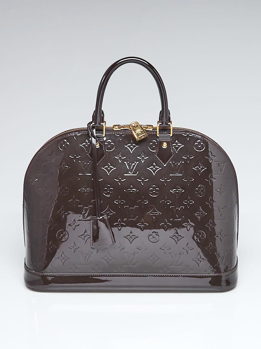 Louis Vuitton Terre D'Ombre Monogram Vernis Alma GM Bag Louis Vuitton